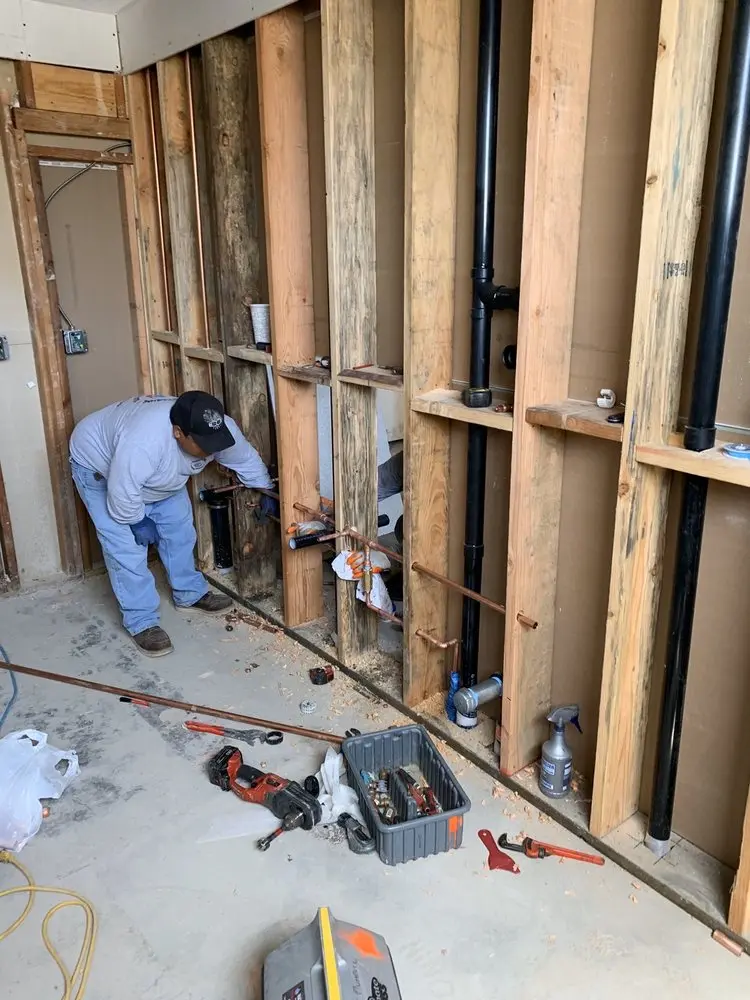 Commercial rough-in plumbing for Water Heater Replacement in Pineville